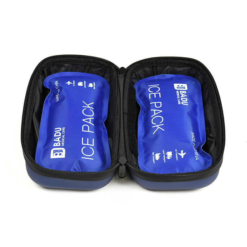 Reusable Ice Packs with Temperature Monitor Case