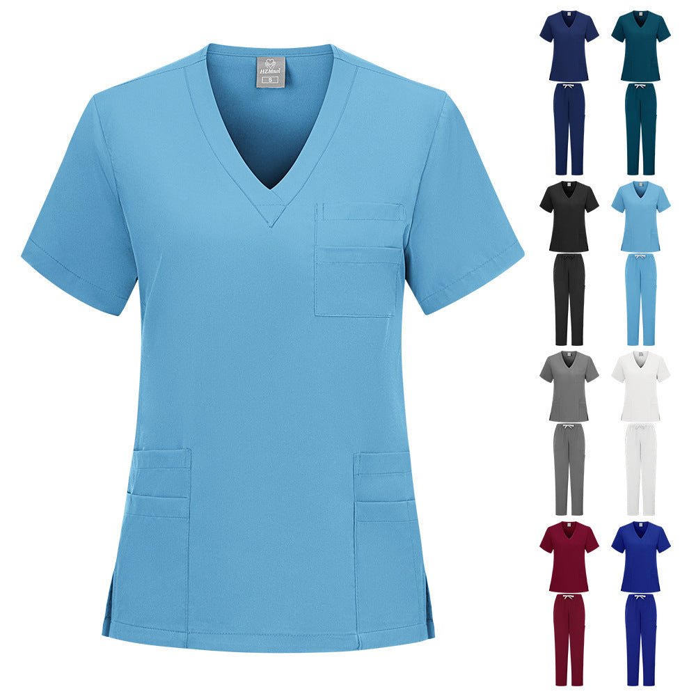 Scrub Set - V-Neck and Open Cuff
