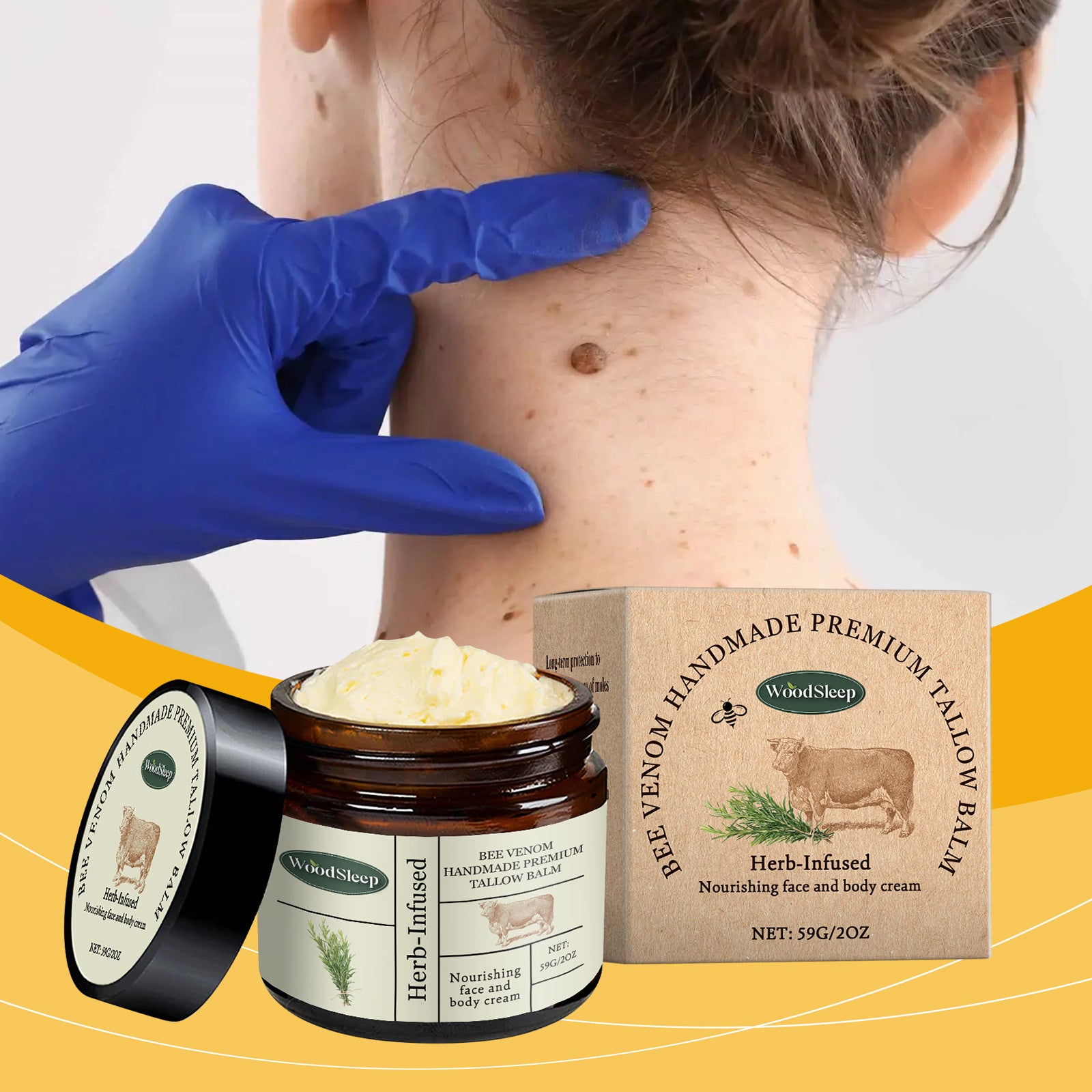 Bees' venom relieving ointment for muscle pain