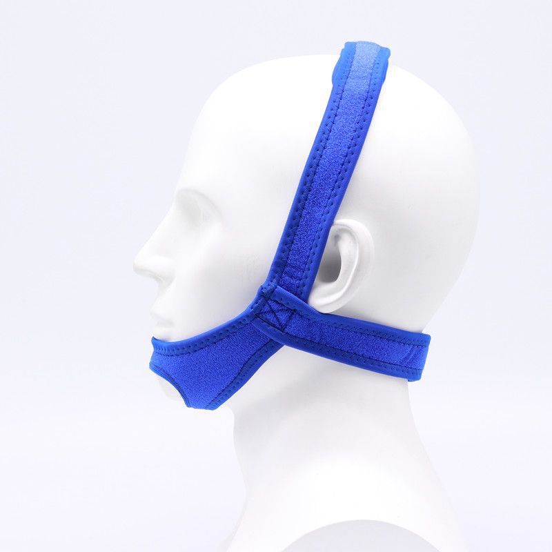 Exposed chin anti-snoring belt