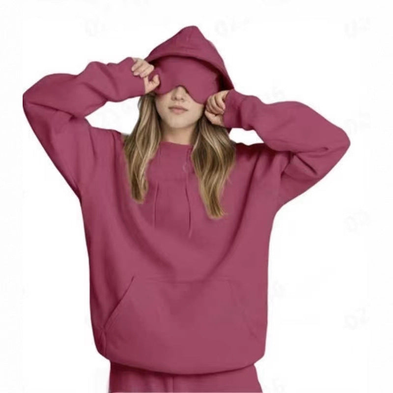 Comfy Hoody and Sweat Pants with Built-in Eye Mask