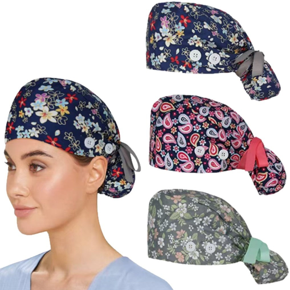 Nurse Surgical Caps with Patterns