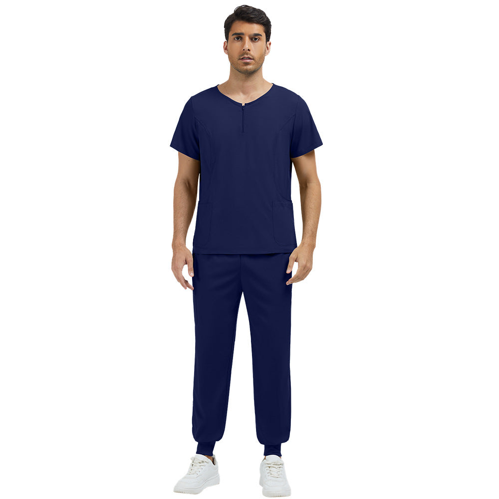Zippered Scrub Set