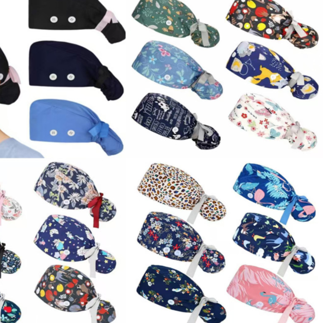 Nurse Surgical Caps with Patterns