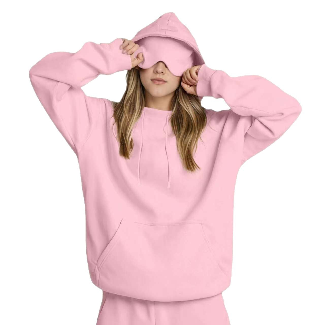 Comfy Hoody and Sweat Pants with Built-in Eye Mask