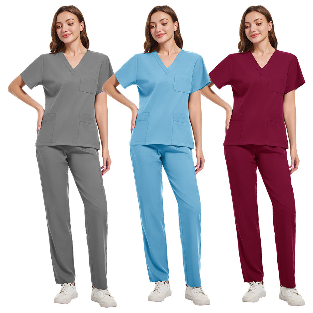 Scrub Set - V-Neck and Open Cuff