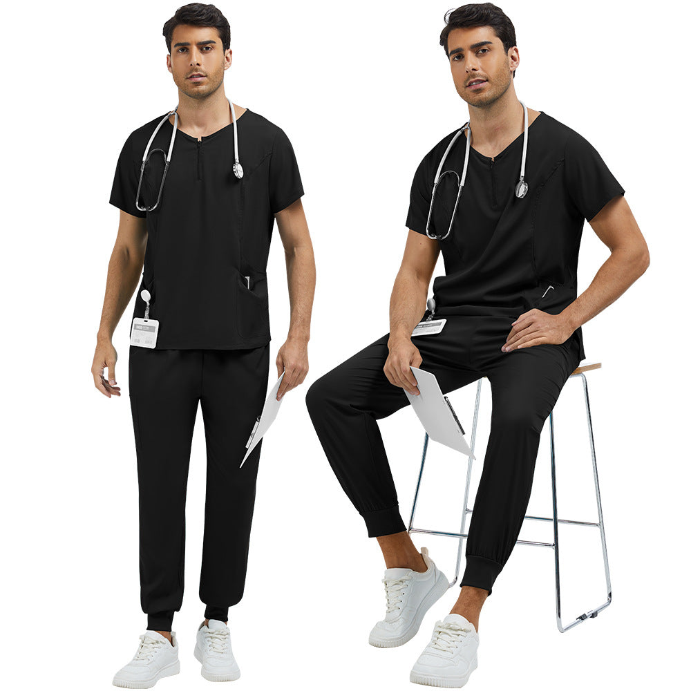 Zippered Scrub Set