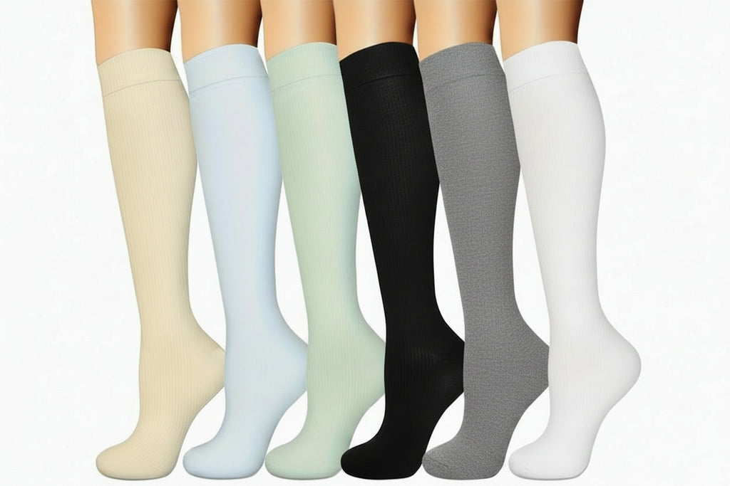 Stylish Compression Socks - Solid Colors