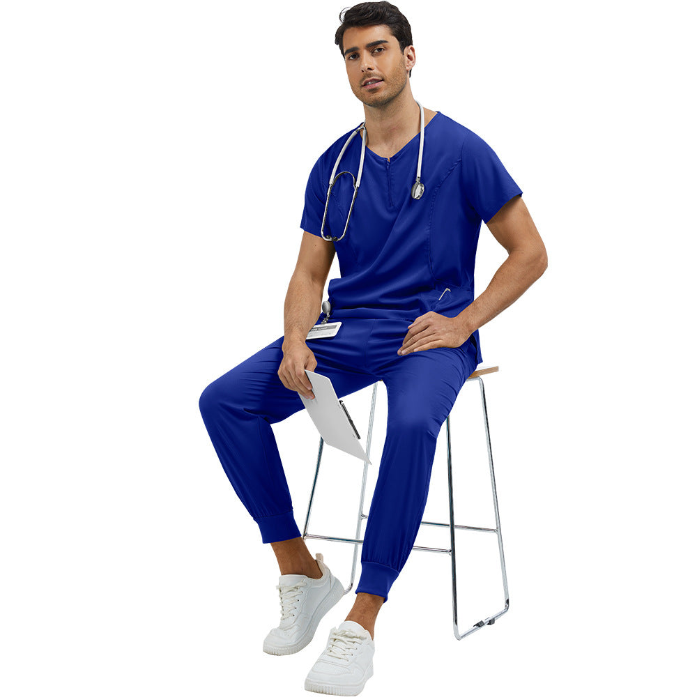 Zippered Scrub Set