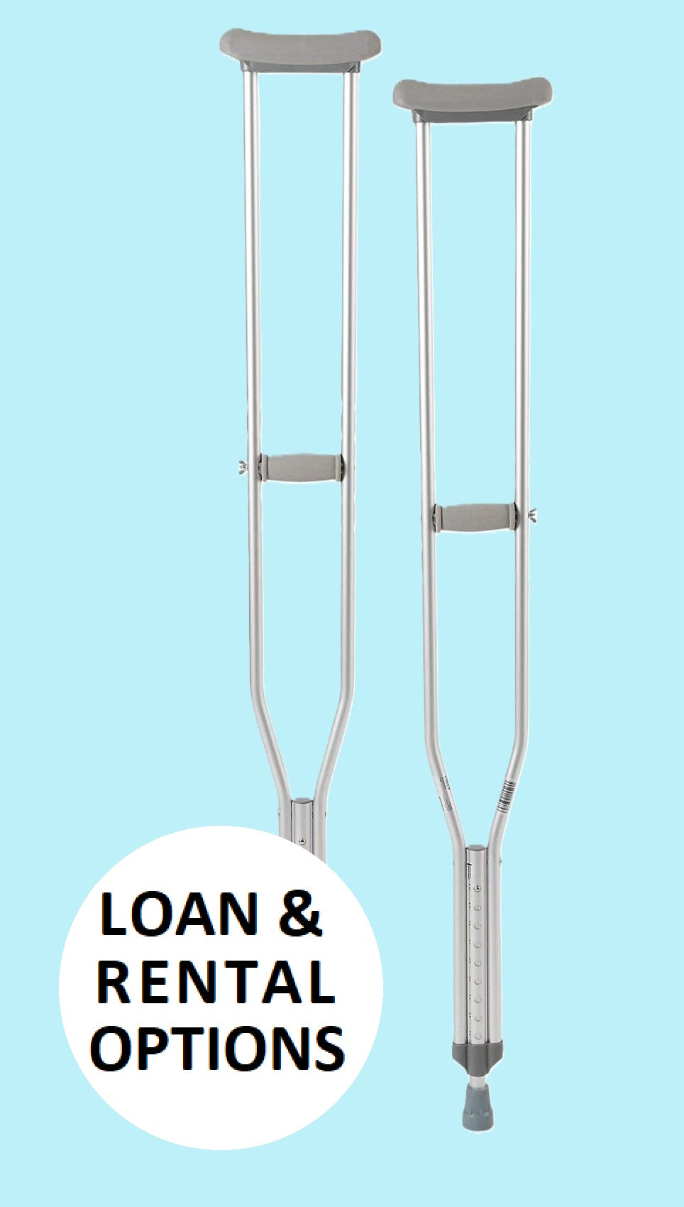 Adult & Youth  Crutches (No-Cost Loan or Rent)