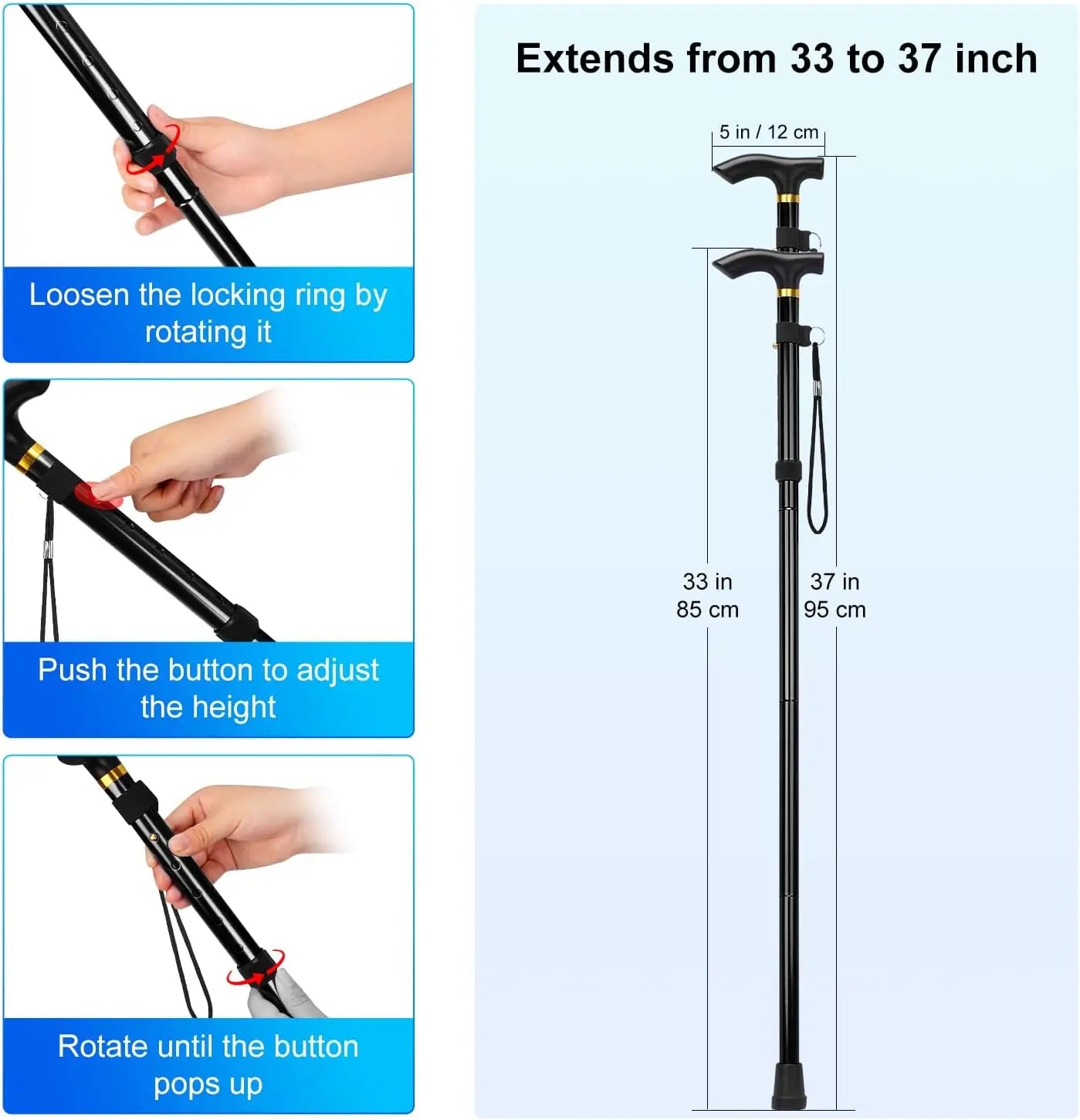 Economy Folding Cane
