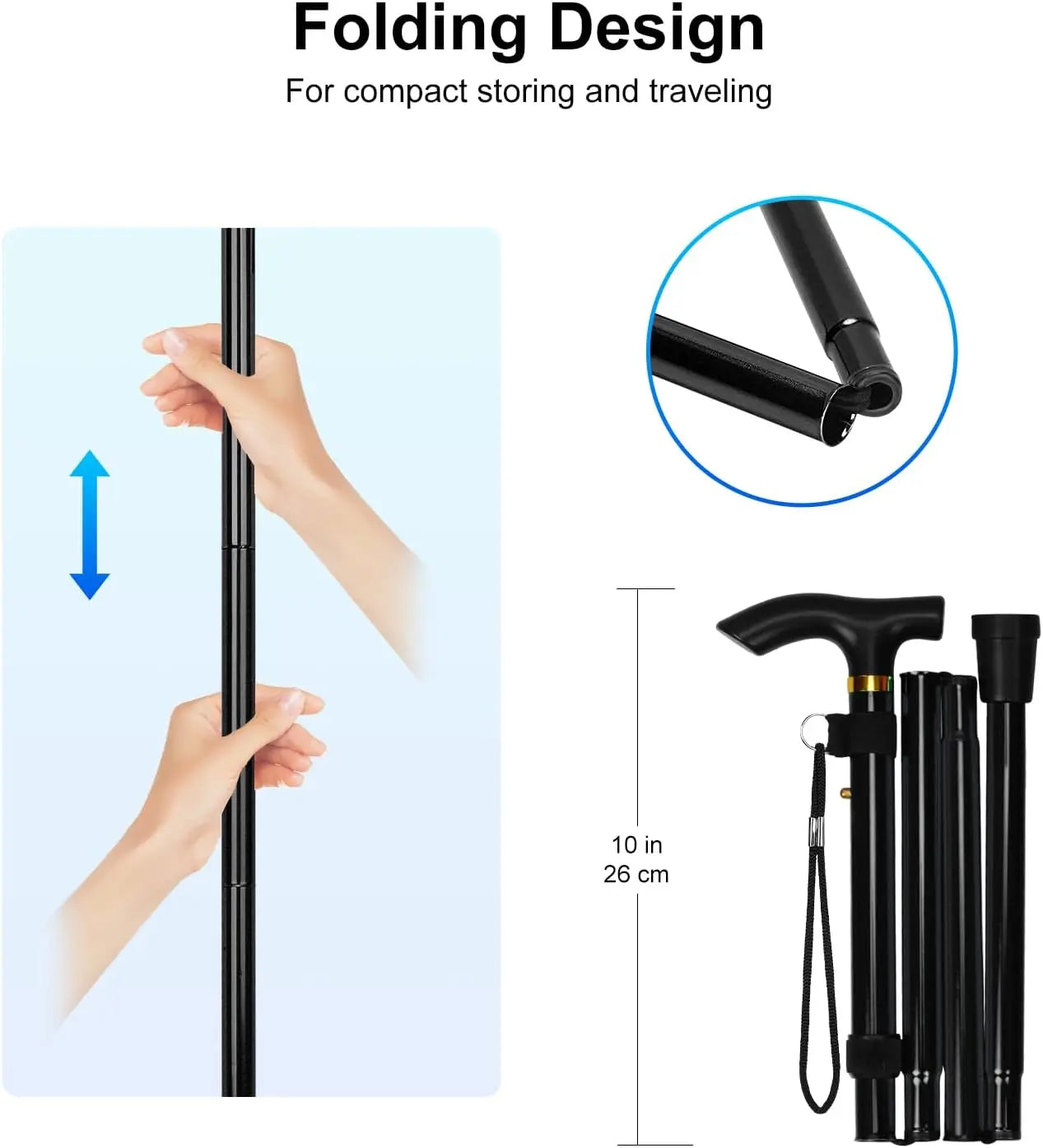Economy Folding Cane