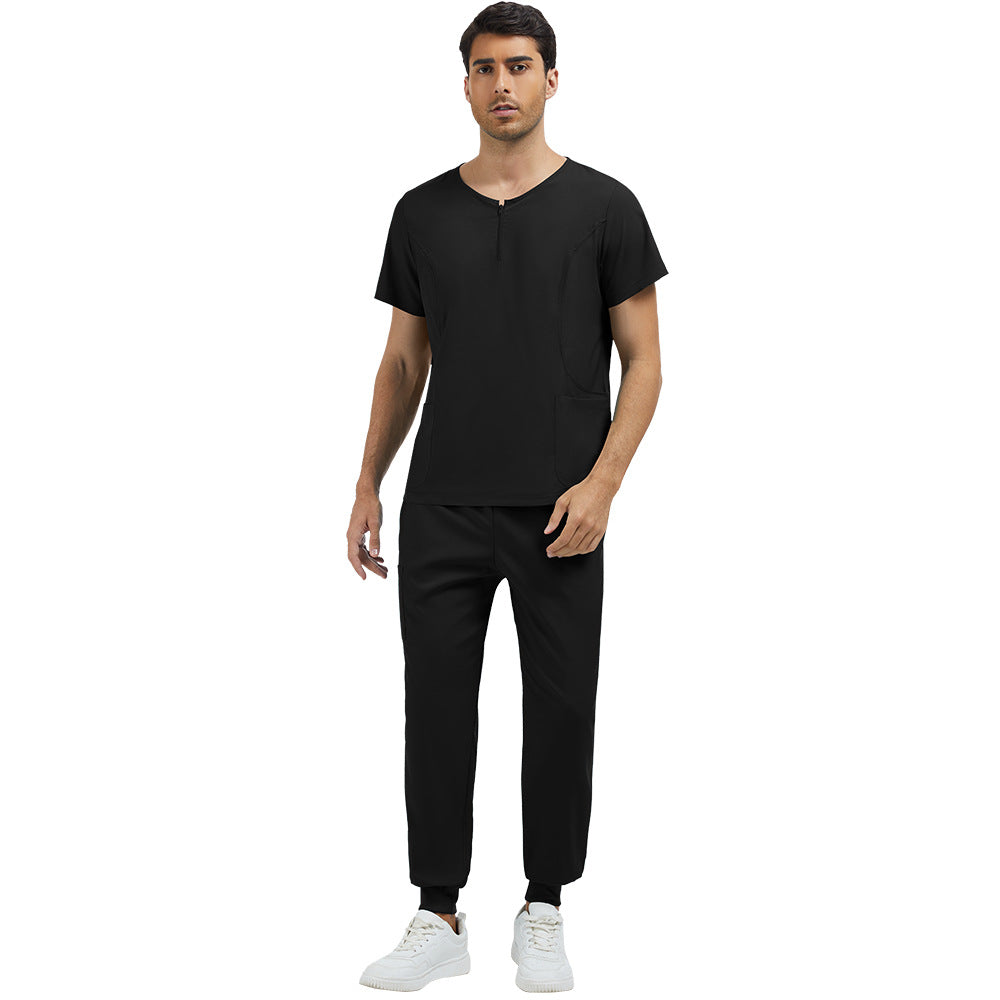 Zippered Scrub Set