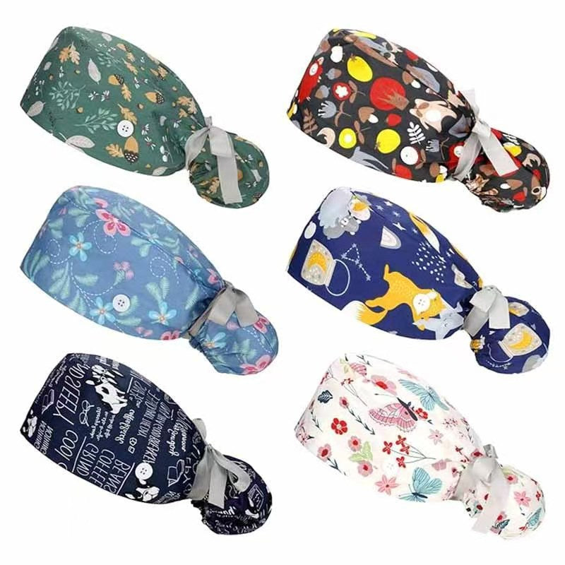 Nurse Surgical Caps with Patterns
