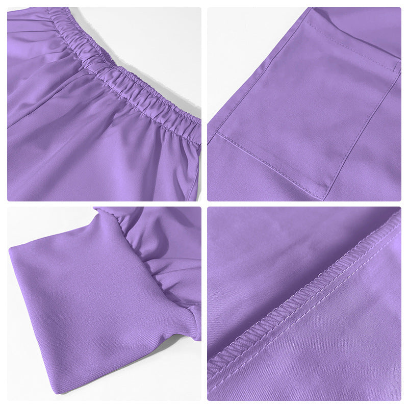 Zippered Scrub Set