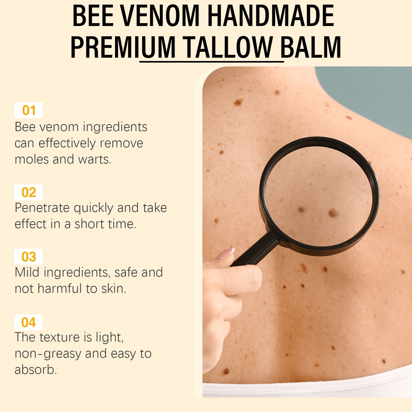 Bees' venom relieving ointment for muscle pain
