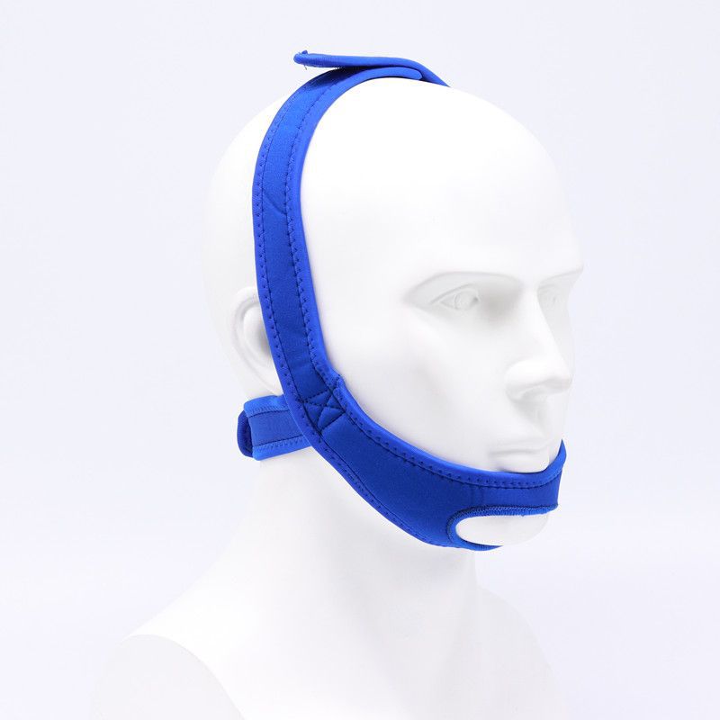 Exposed chin anti-snoring belt