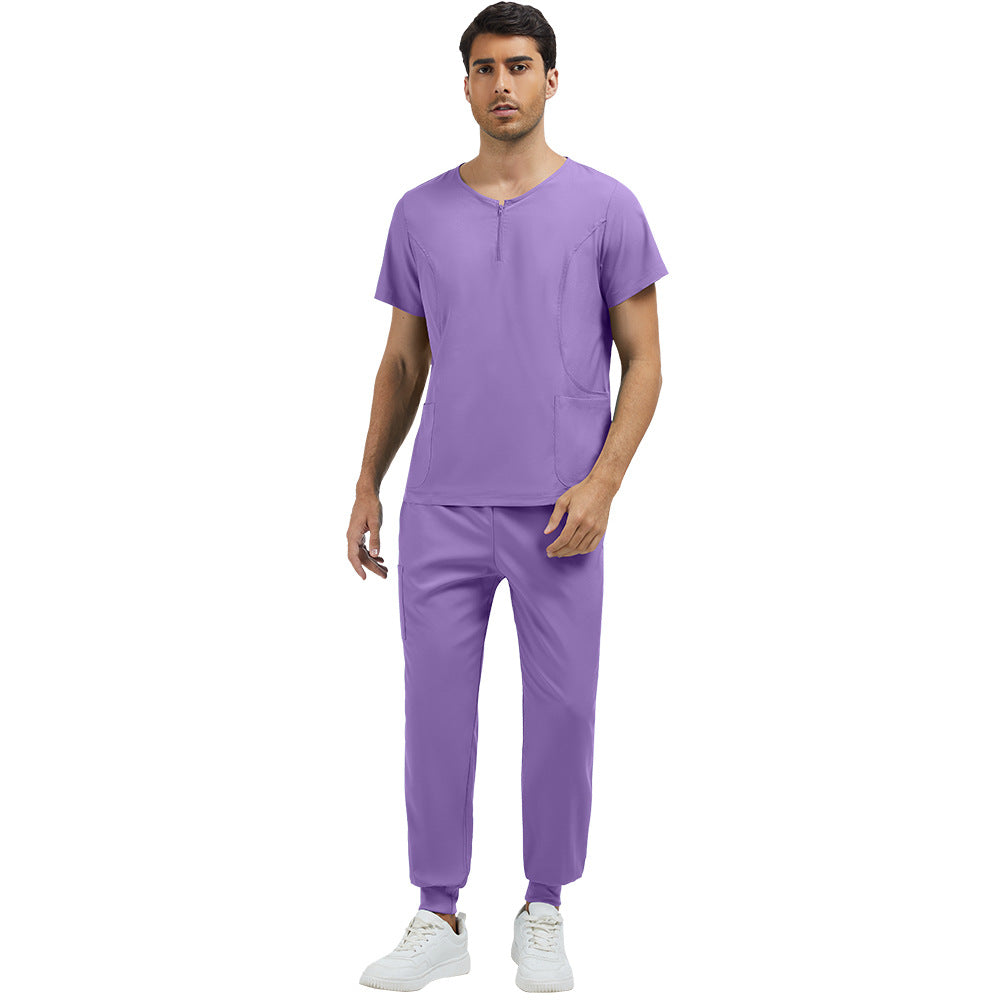 Zippered Scrub Set