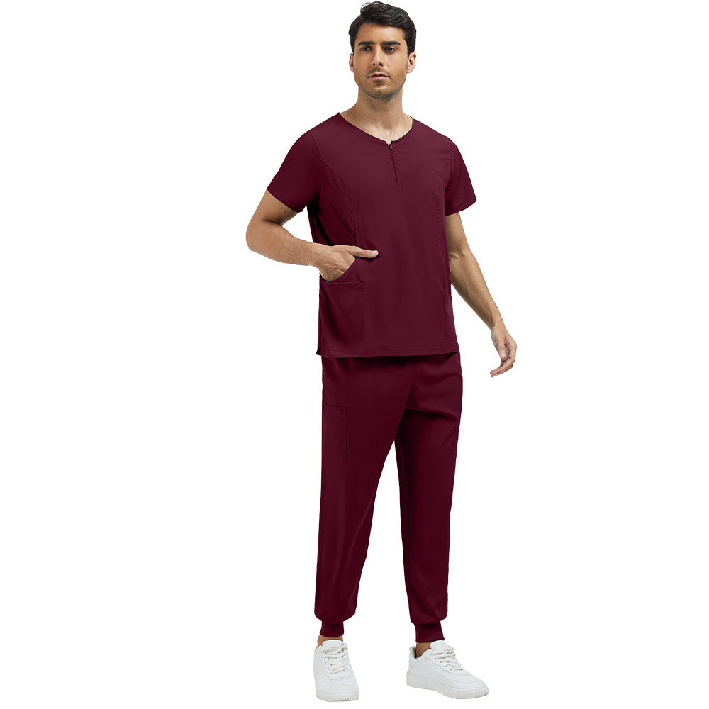 Zippered Scrub Set