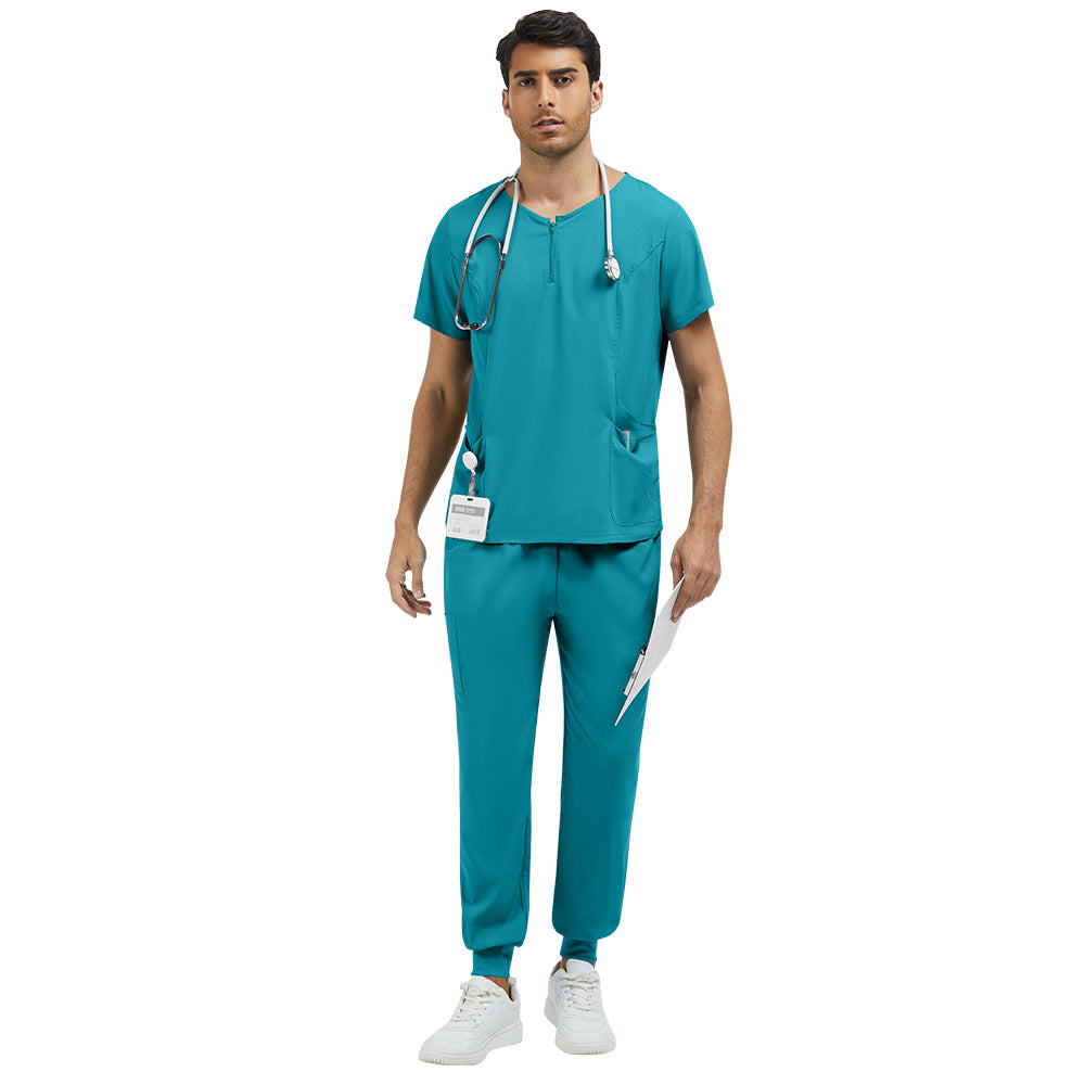 Zippered Scrub Set